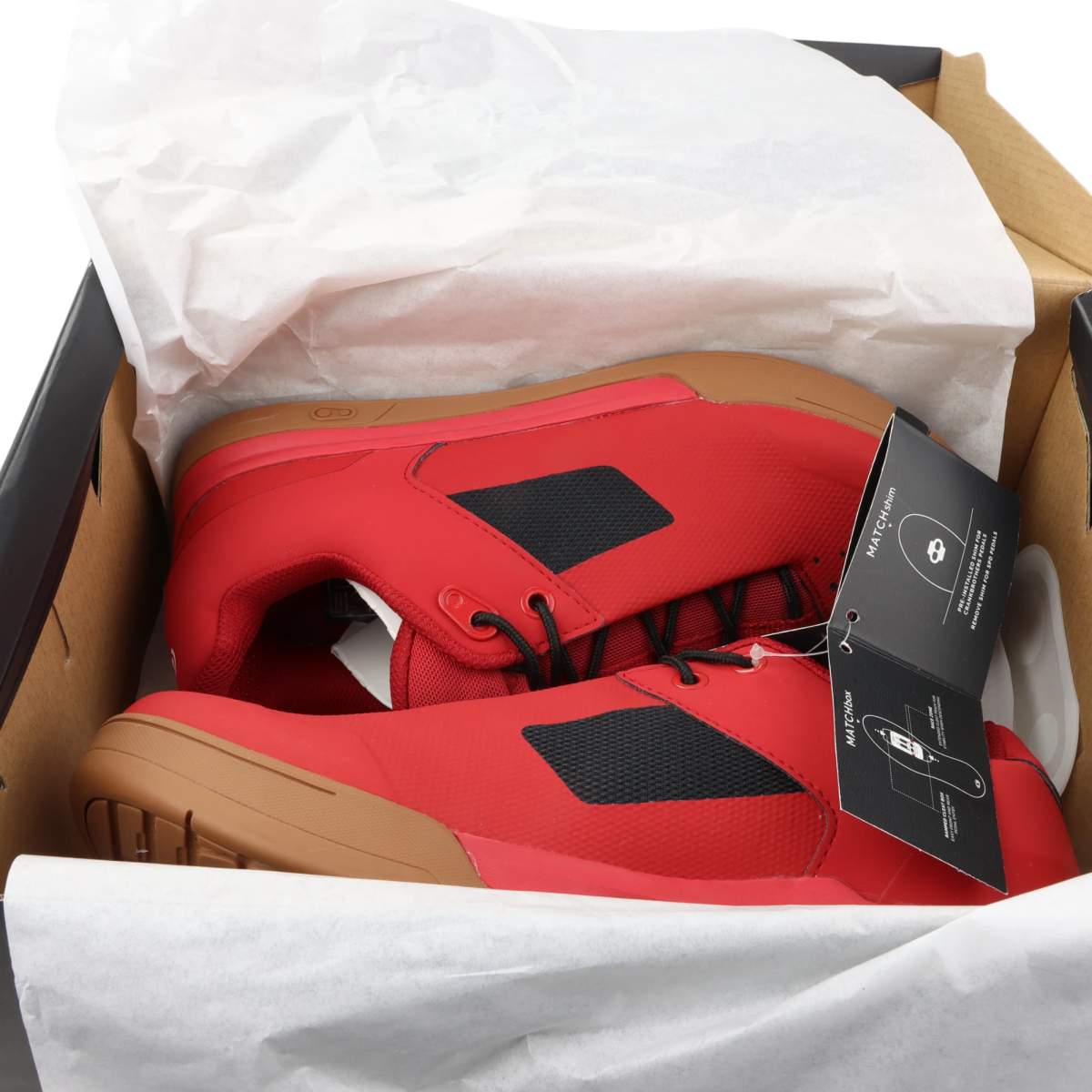 Crankbrothers Mallet Lace Fahrradschuhe Clip - In Rot/Schwarz Größe 42 - RAAAD.de