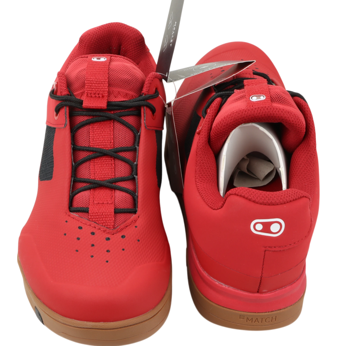 Crankbrothers Mallet Lace Fahrradschuhe Clip - In Rot/Schwarz Größe 45 - RAAAD.de