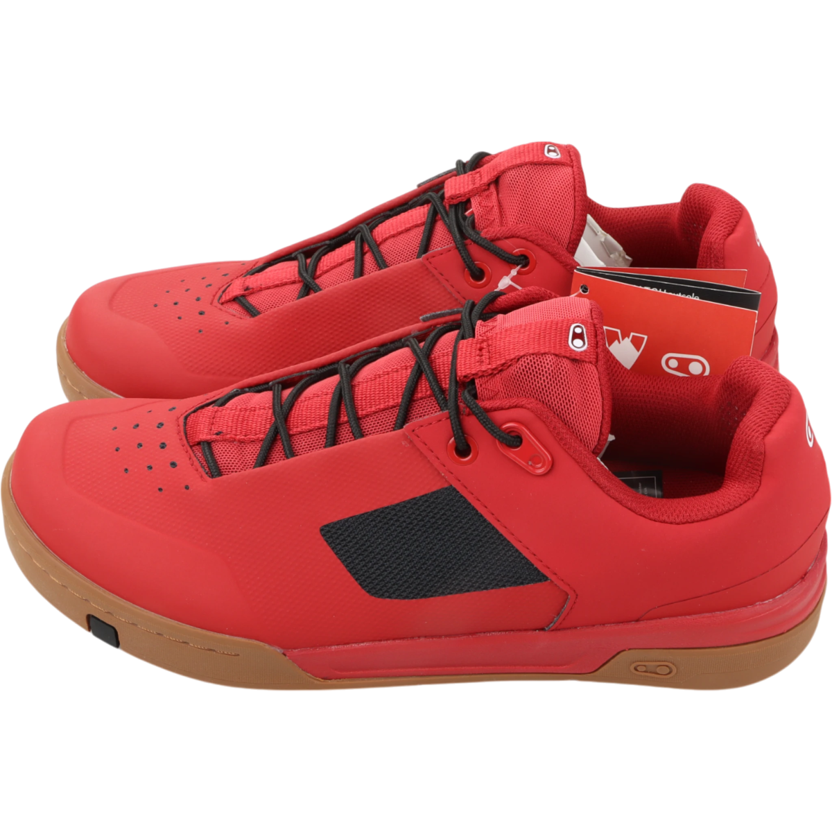 Crankbrothers Stamp Lace Fahrradschuhe Flatpedal Rot/Schwarz Größe 42 - RAAAD.de