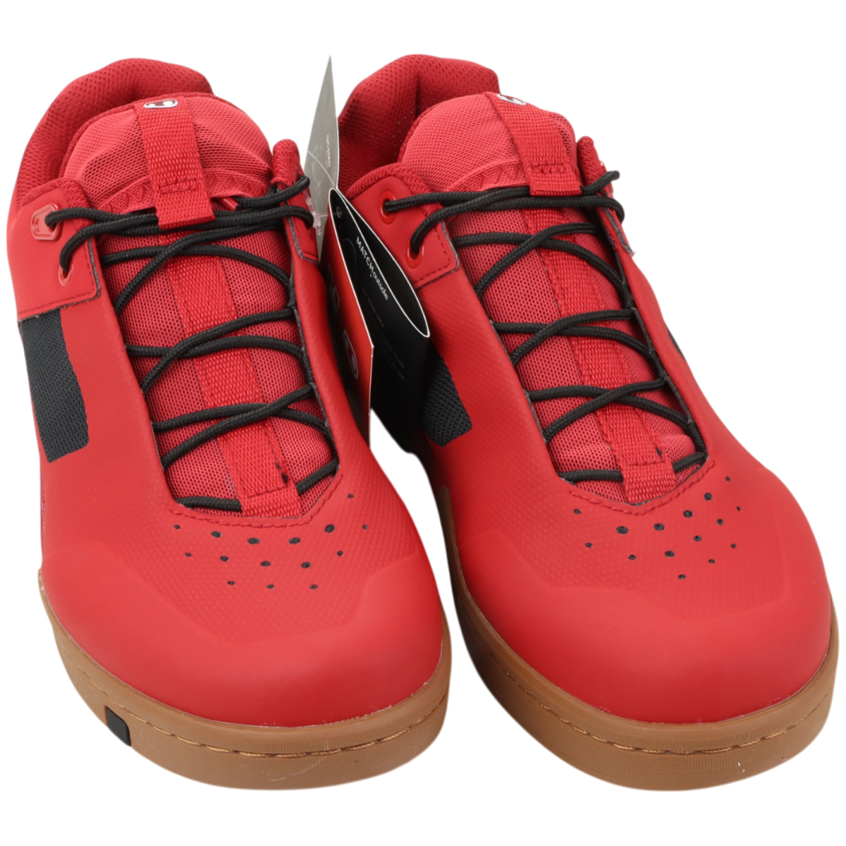 Crankbrothers Stamp Lace Fahrradschuhe Flatpedal Rot/Schwarz Größe 42 - RAAAD.de