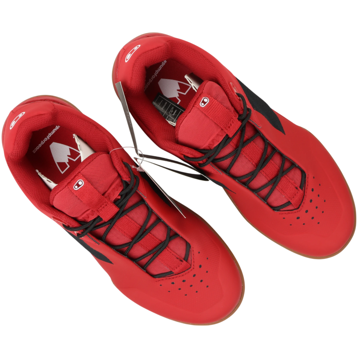 Crankbrothers Stamp Lace Fahrradschuhe Flatpedal Rot/Schwarz Größe 46 - RAAAD.de