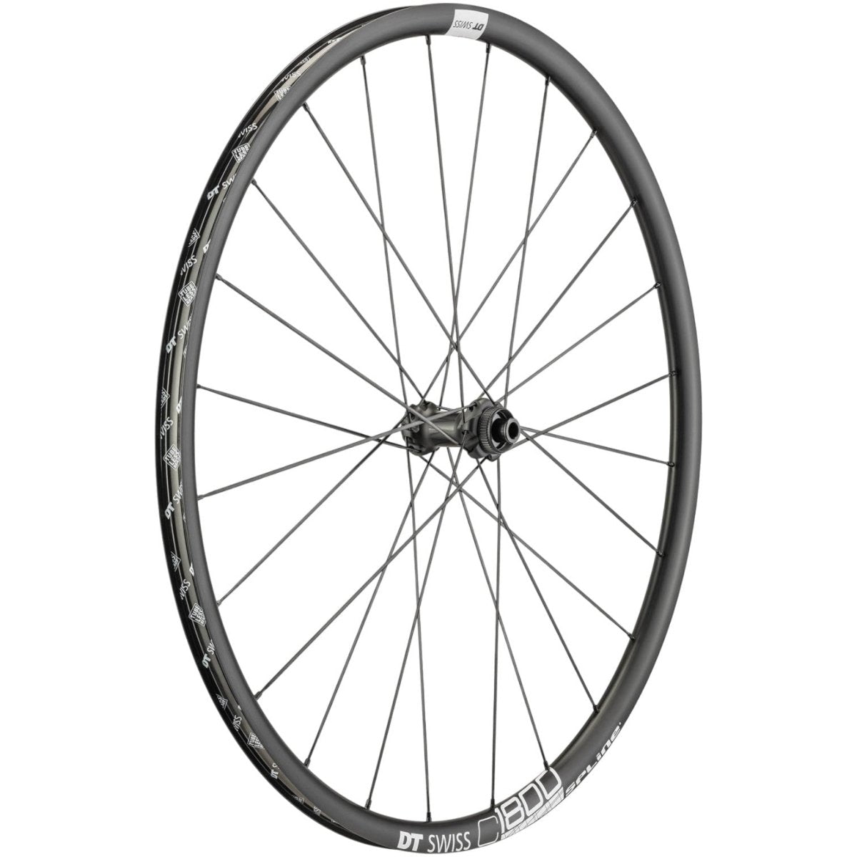 DT Swiss C 1800 SPLINE DB 23 Vorderrad | 28 Zoll | 12x100 mm Steckachse | Centerlock | Rennrad / Gravel - RAAAD.de