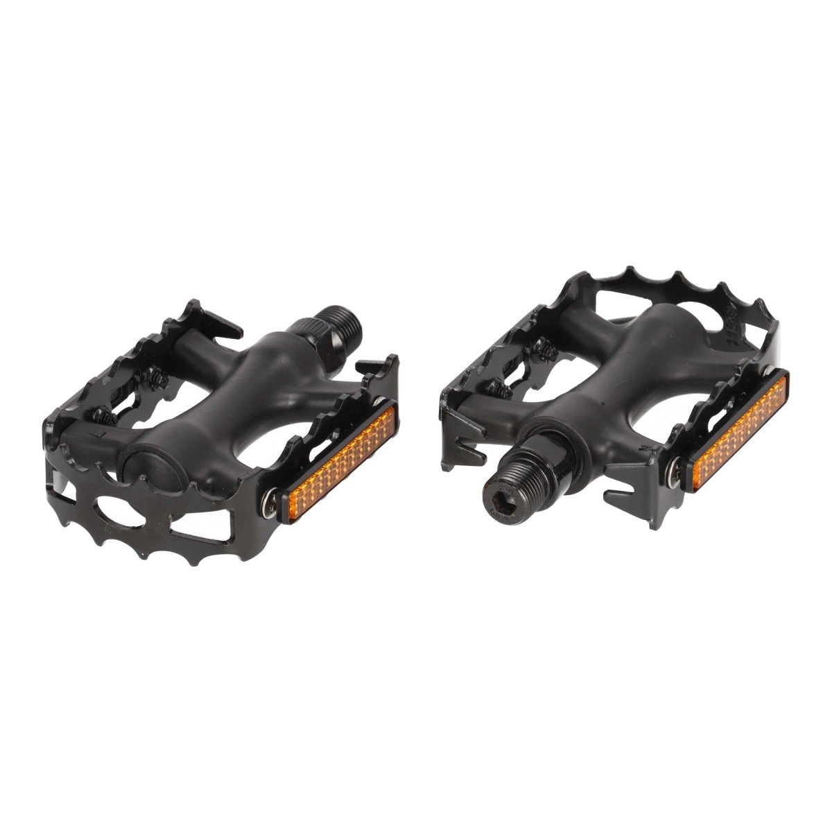 Fahrradpedale für Mountainbike / Trekking mit Stahlkäfig und Reflektoren - RAAAD.de