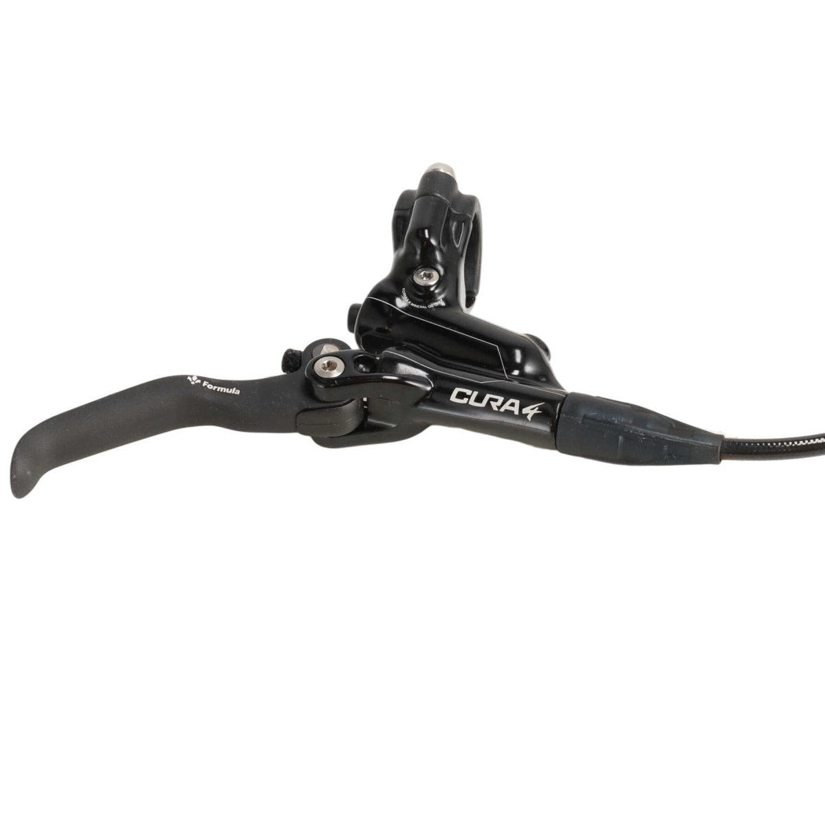 Formula Cura 4 Scheibenbremse | 4 - Kolben | beidseitig | schwarz glänzend | inkl. Beläge | Leitung 2000 mm - RAAAD.de