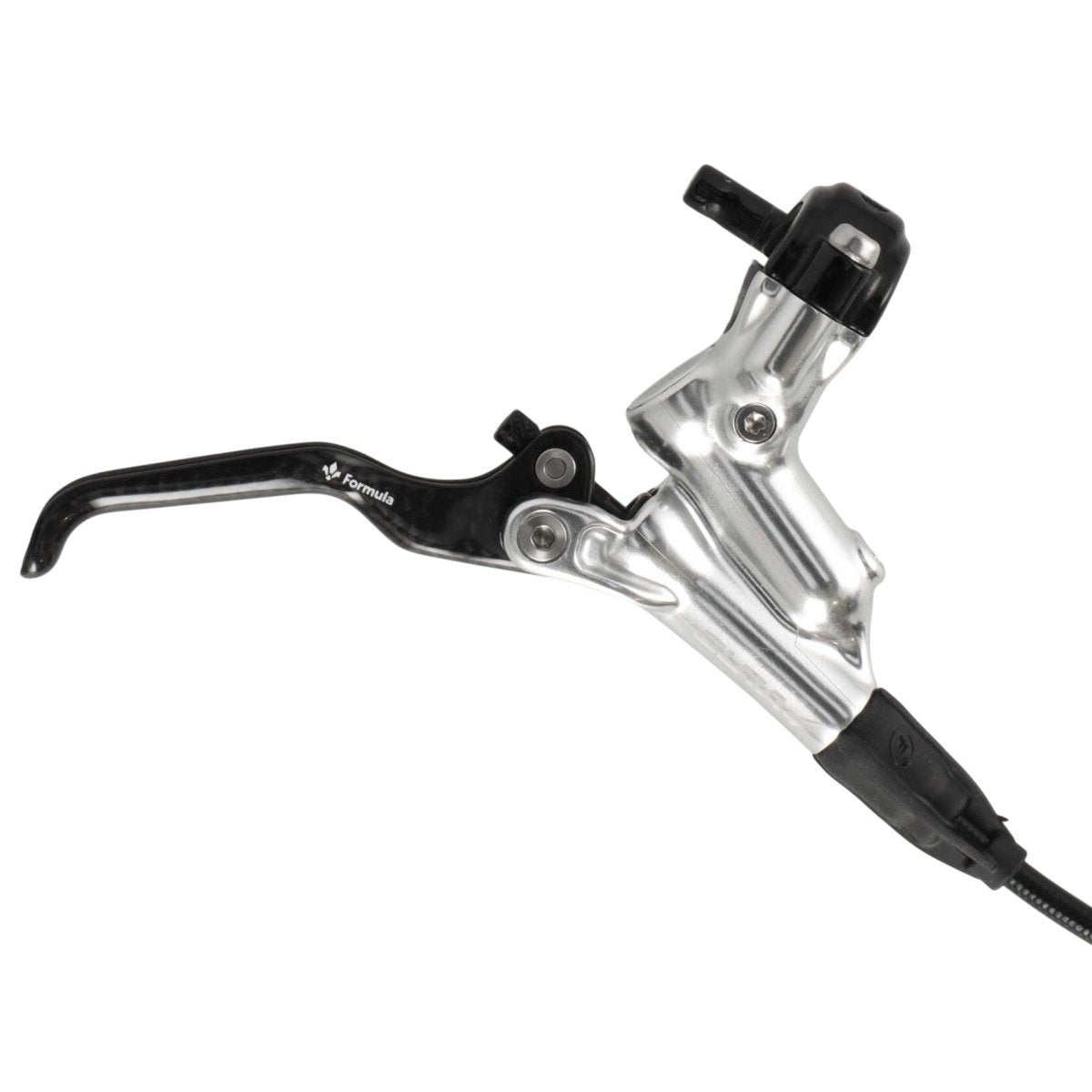 Formula Cura 4 Scheibenbremse | Carbon Bremshebel | hinten | 4 - Kolben | silber | inkl. Beläge | Leitung 2000 mm - RAAAD.de