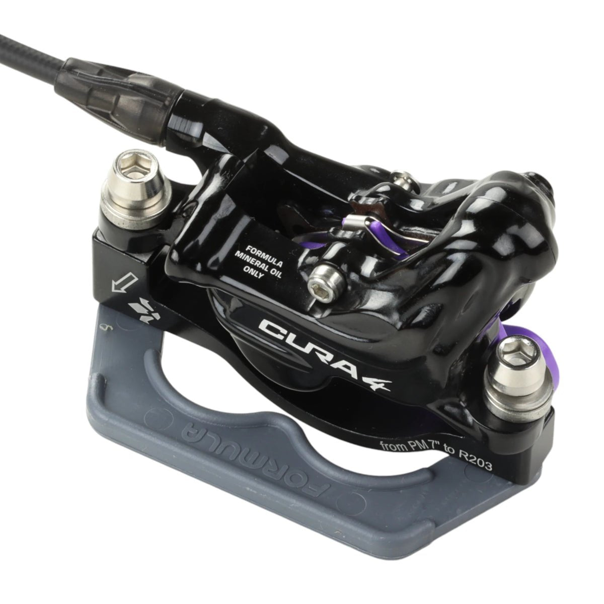 Formula Cura 4 Scheibenbremse hinten schwarz 4 - Kolben (1800 mm Leitung) - RAAAD.de