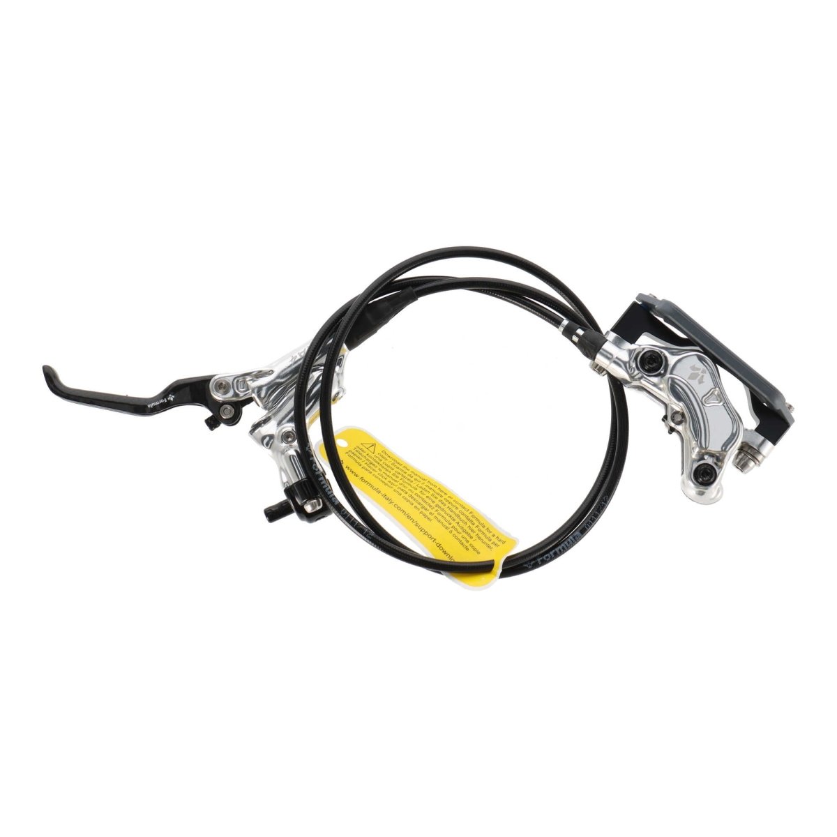 Formula Cura 4 Scheibenbremsen - Set | Carbon Bremshebel | vorne & hinten | 4 - Kolben | silber | inkl. Beläge | MTB / Enduro - RAAAD.de