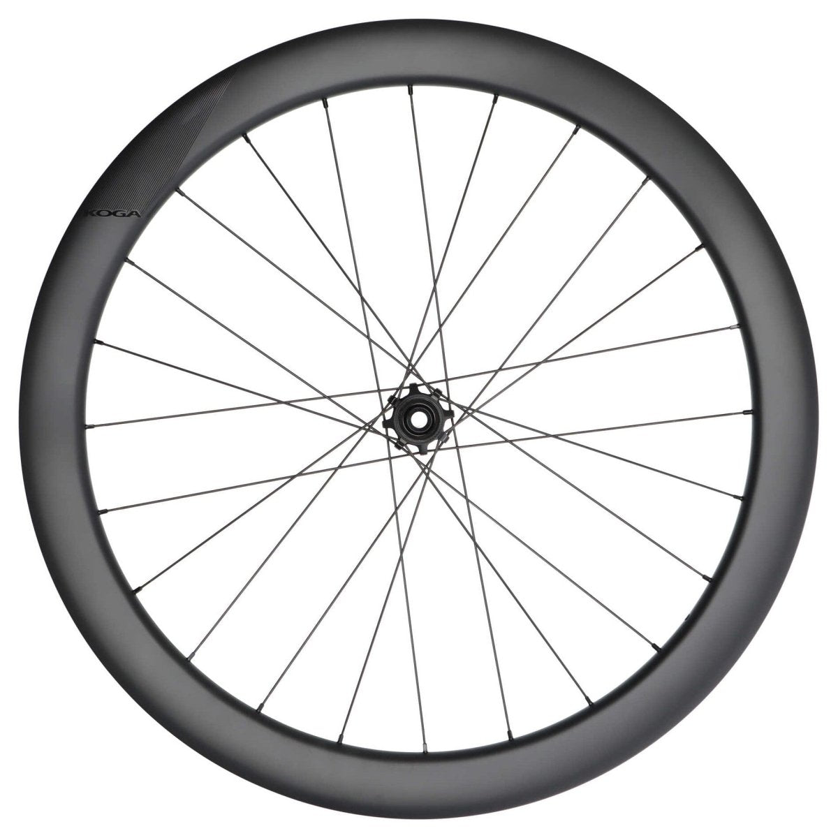 KOGA Carbon Hinterrad 28" | 50 mm Aero Felge | 12x142 mm Steckachse | Centerlock Disc | Shimano HG | schwarz - RAAAD.de