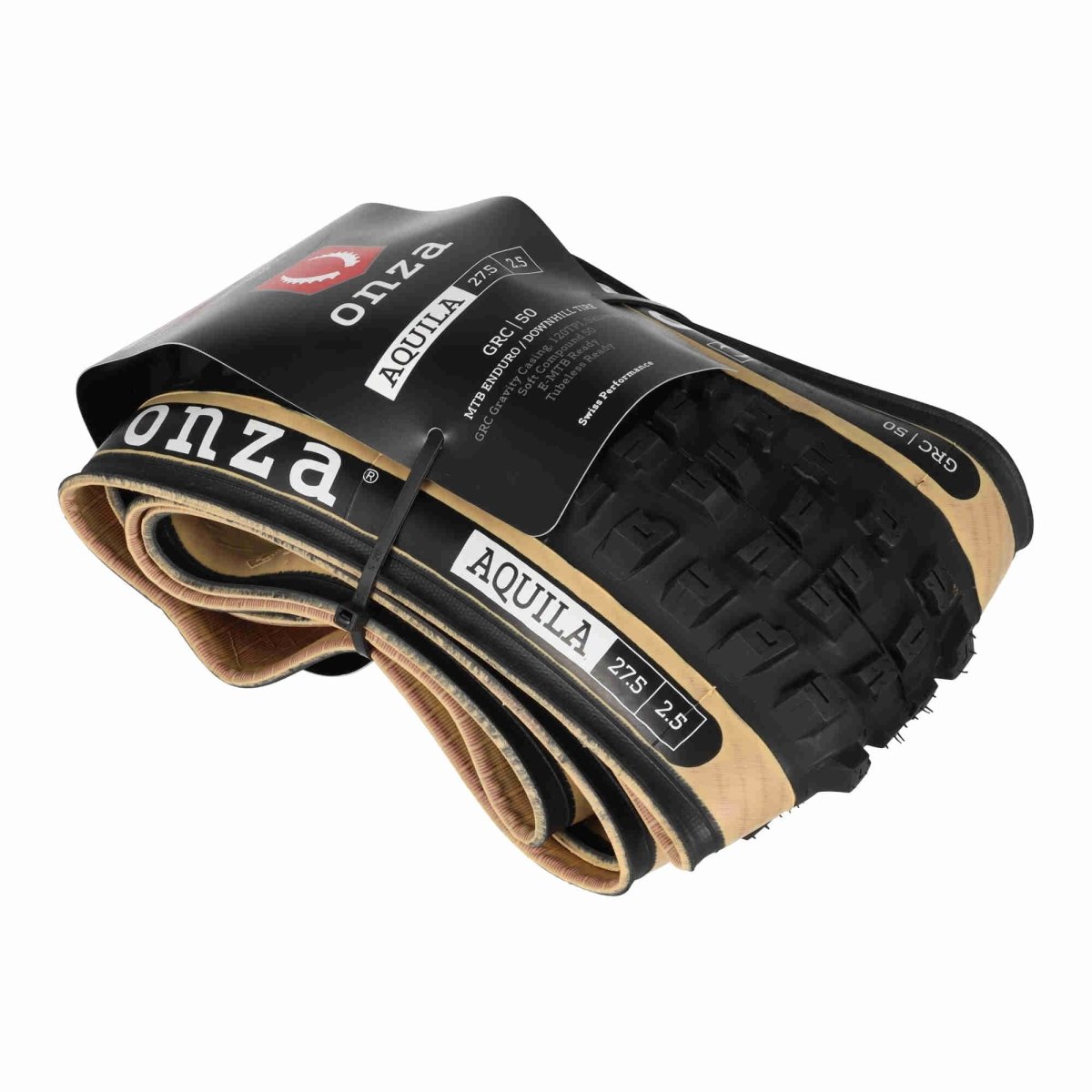 Onza Aquila 27.5 x 2,50" GRC 120TPI Soft Compound 50 Tubless Ready Faltreifen Skinwall - RAAAD.de