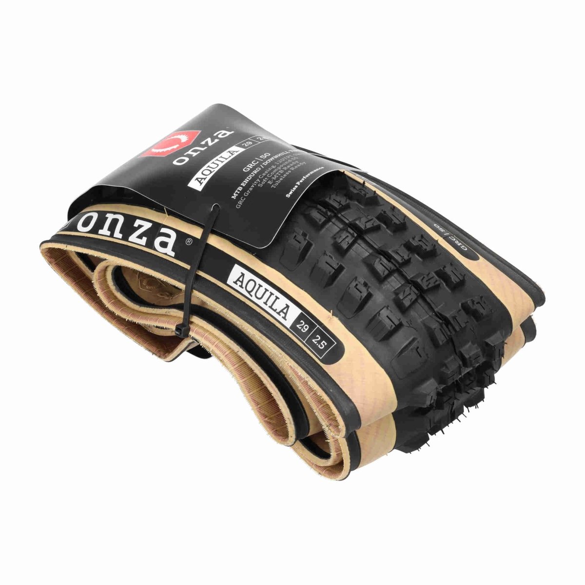 Onza Aquila 29 x 2,50" GRC 120TPI Soft Compound 50 Tubless Ready Faltreifen Skinwall - RAAAD.de