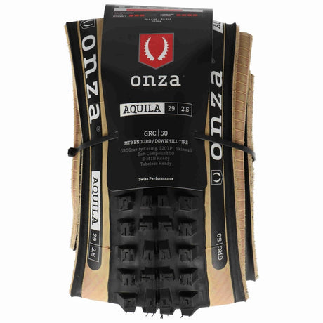 Onza Aquila 29 x 2,50" GRC 120TPI Soft Compound 50 Tubless Ready Faltreifen Skinwall - RAAAD.de