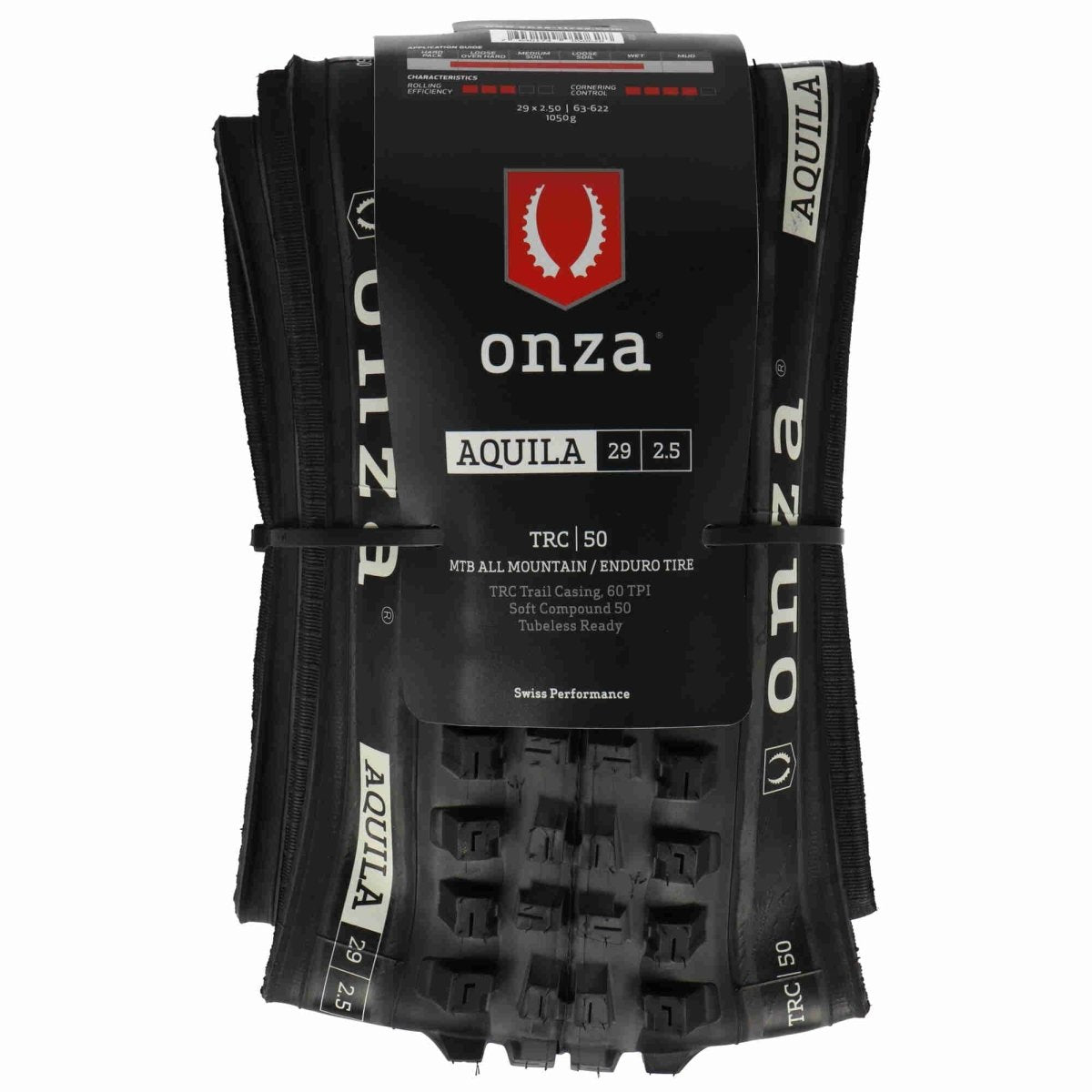 Onza Aquila 29 x 2,50" TRC 60TPI Soft Compound 50 Tubless Ready Faltreifen Schwarz - RAAAD.de