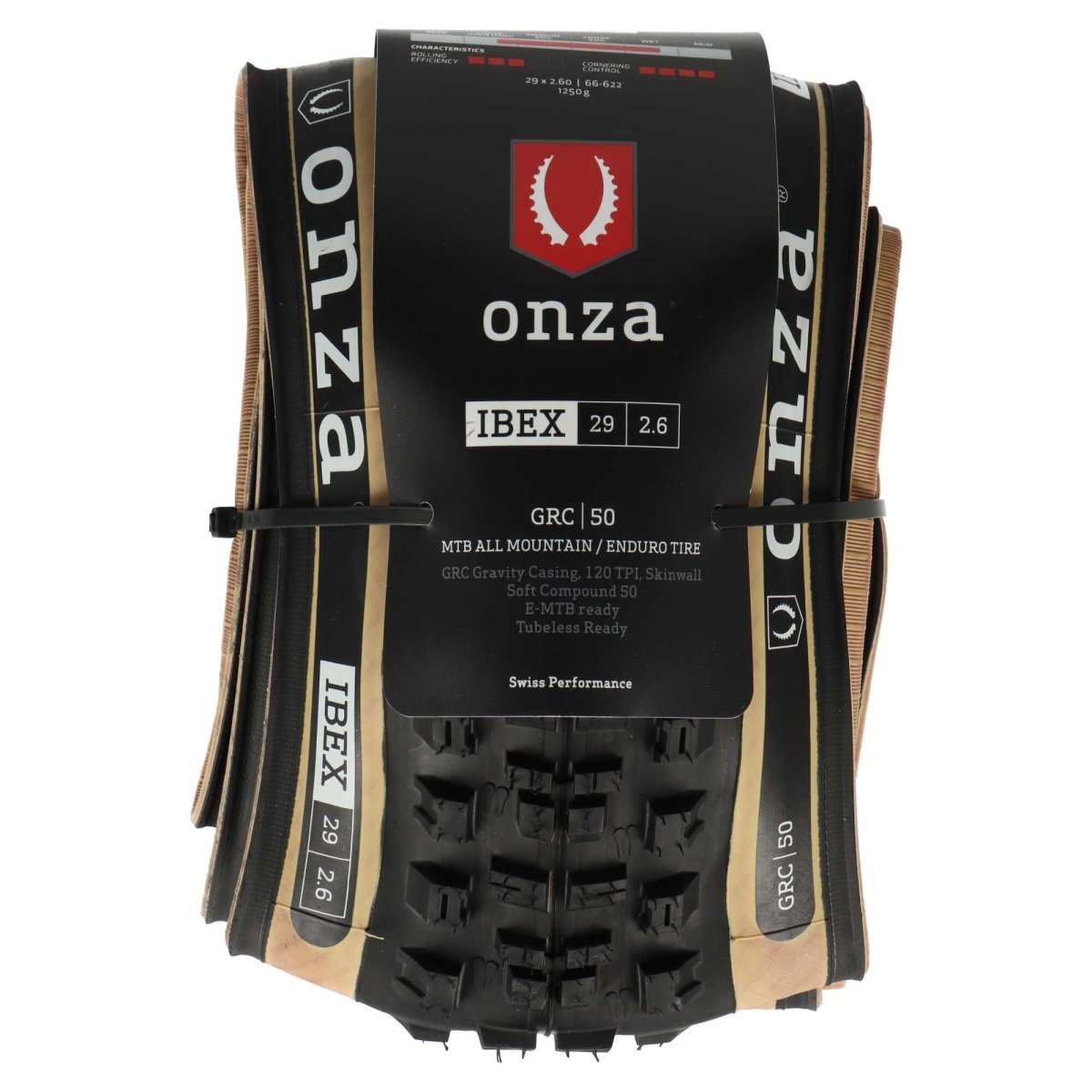 Onza Ibex 29 x 2,60" GRC 120TPI Soft Compound 50 Tubless Ready Faltreifen Skinwall - RAAAD.de
