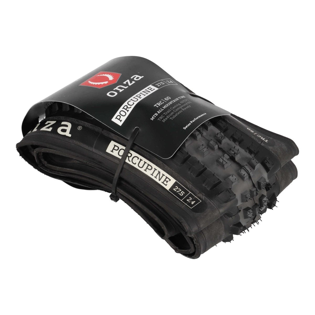 ONZA Porcupine 27,5 x 2,4" MTB Reifen | TRC 60 TPI | Tubeless Ready | Schwarz - RAAAD.de