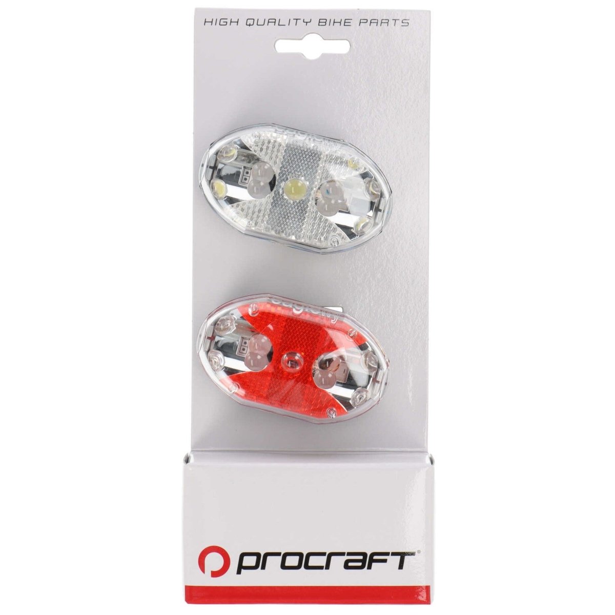 Procraft Ultra Bright LED Beleuchtungsset | für Fahrradanhänger, Bekleidung & Rucksack | hohe Sichtbarkeit - RAAAD.de