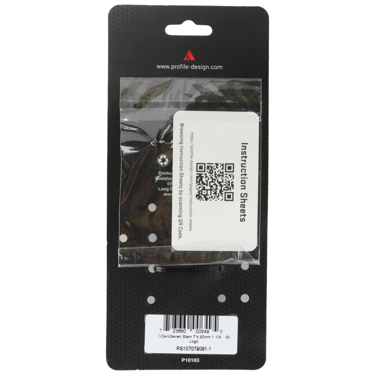 Profile Design Vorbau 1/ZeroSeven 90mm 7° schwarz - RAAAD.de