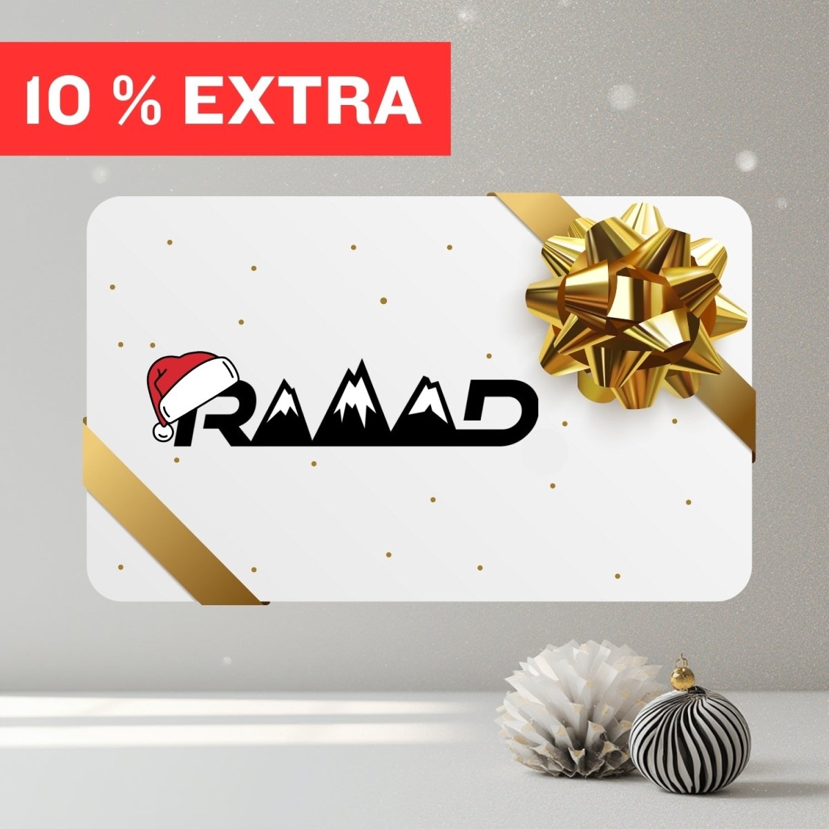 RAAAD.de Geschenkgutschein | +10 % Extra - Guthaben | digitaler Code per E - Mail | ausdruckbar | z. B. 55 € Gutschein für 50 € - RAAAD.de