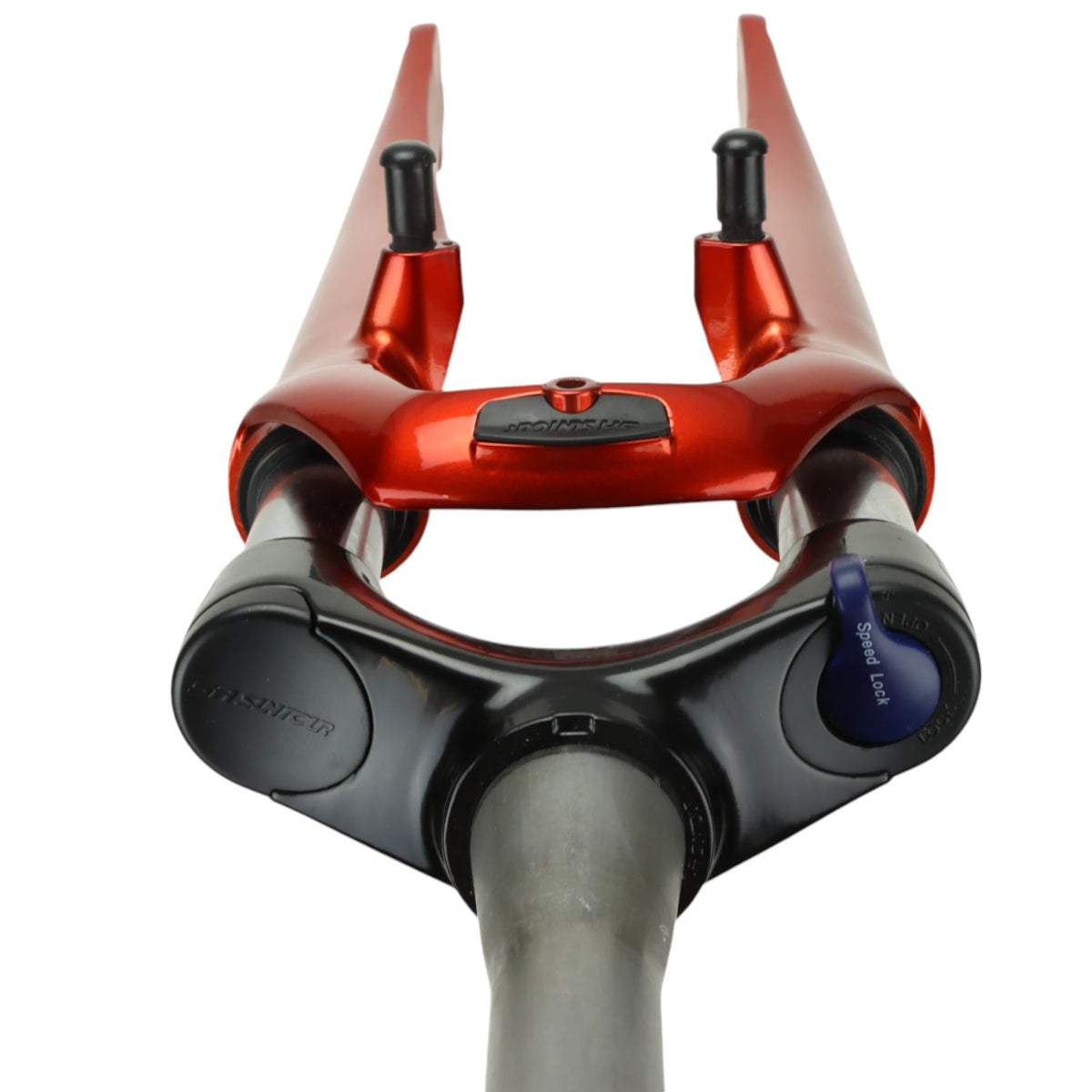 SR Suntour Federgabel Trekking Schnellspanner QR 28 Zoll Tapered 1 1/8 - 1.5 Zoll Schaft rot - RAAAD.de