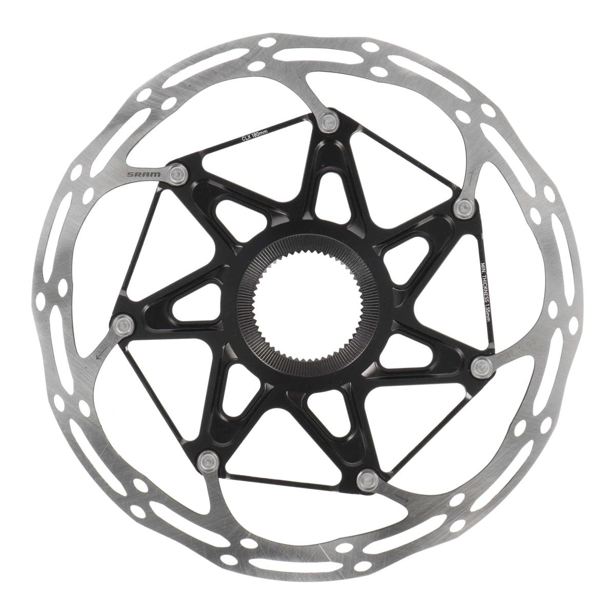 SRAM Centerline X Bremsscheibe 180 mm | 2 - teilig | Center Lock | Rounded Edges | Road / MTB | ohne Lockring - RAAAD.de