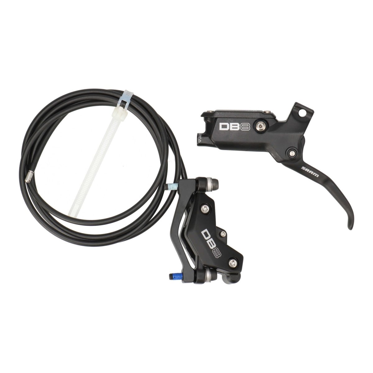 SRAM DB8 Scheibenbremse hinten Mineralöl schwarz matt ohne MMX Klemme (1650 mm Leitung) - RAAAD.de