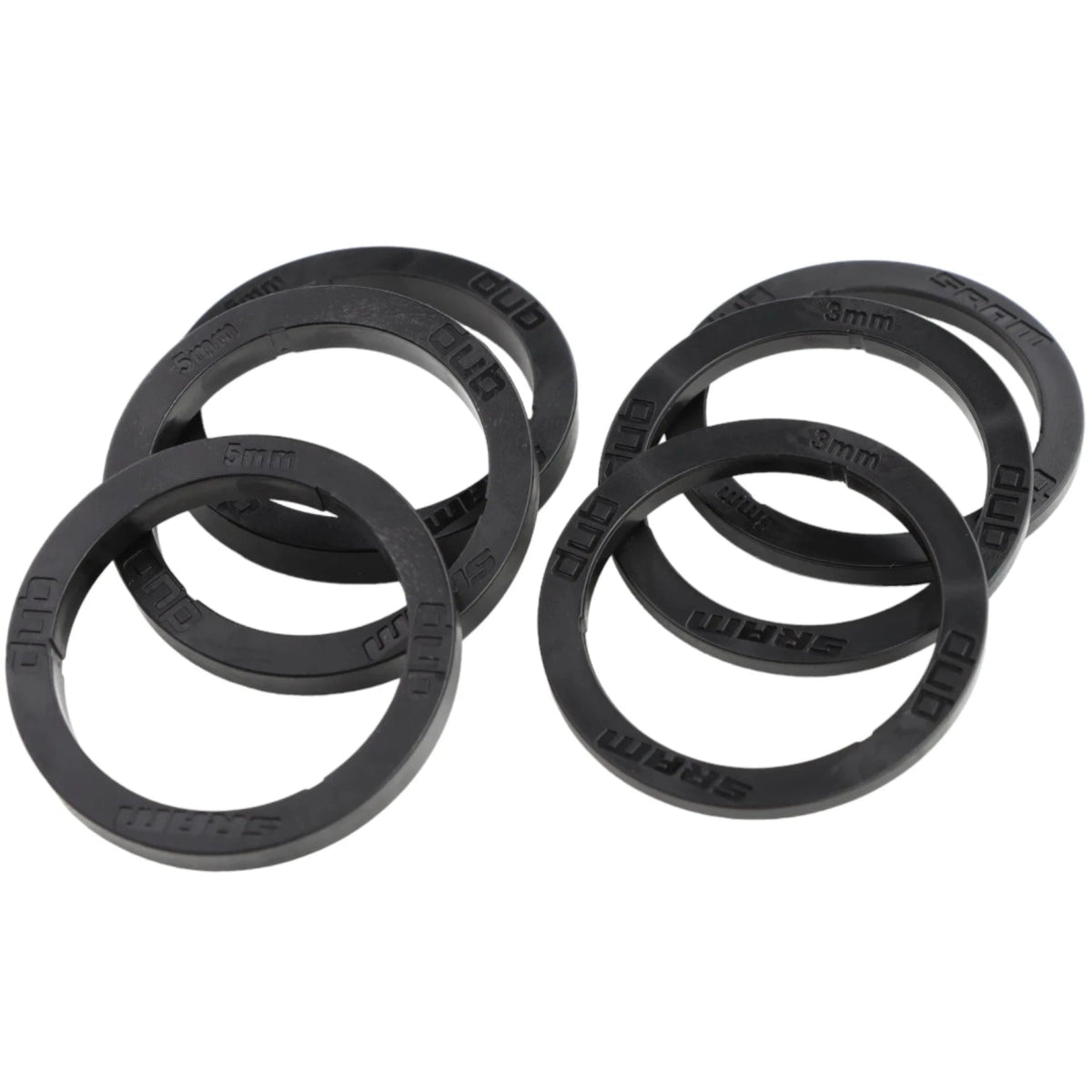 SRAM DUB Innenlager Spacer Set Standard 3x3 mm 3x5 mm schwarz - RAAAD.de