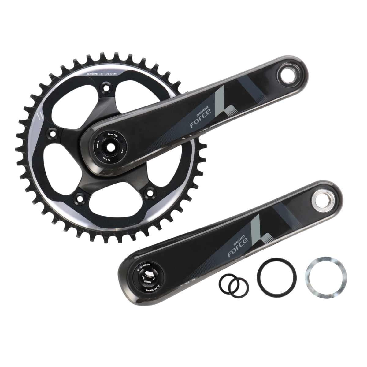 SRAM Force 1 Kurbel BB30 / PF30 Carbon 172.5 mm 42T (1x11 - fach) (B - Ware) - RAAAD.de