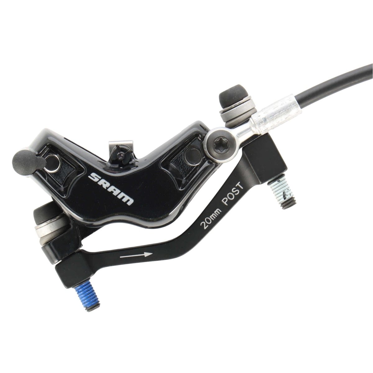 SRAM Guide T Scheibenbremse vorne | 4 - Kolben | 850 mm Leitung | inkl. 20 mm Postmount Adapter | schwarz - RAAAD.de