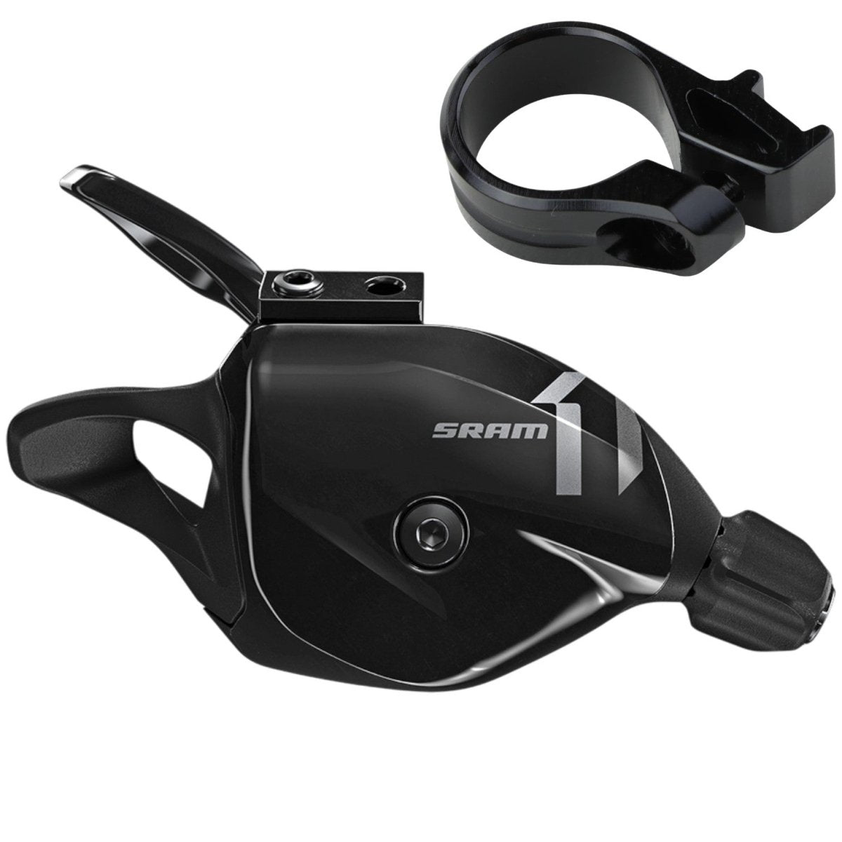 SRAM X1 Schalthebel | 11 - fach | schwarz | inkl. MMX Lenkerschelle - RAAAD.de
