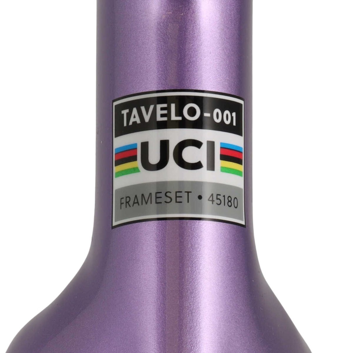 TAVELO Arow Race Carbon Rennrad Rahmenset | Größe 54 cm (XL) | Integriertes Cockpit 420x100 mm | Farbe Zebro Purple - RAAAD.de