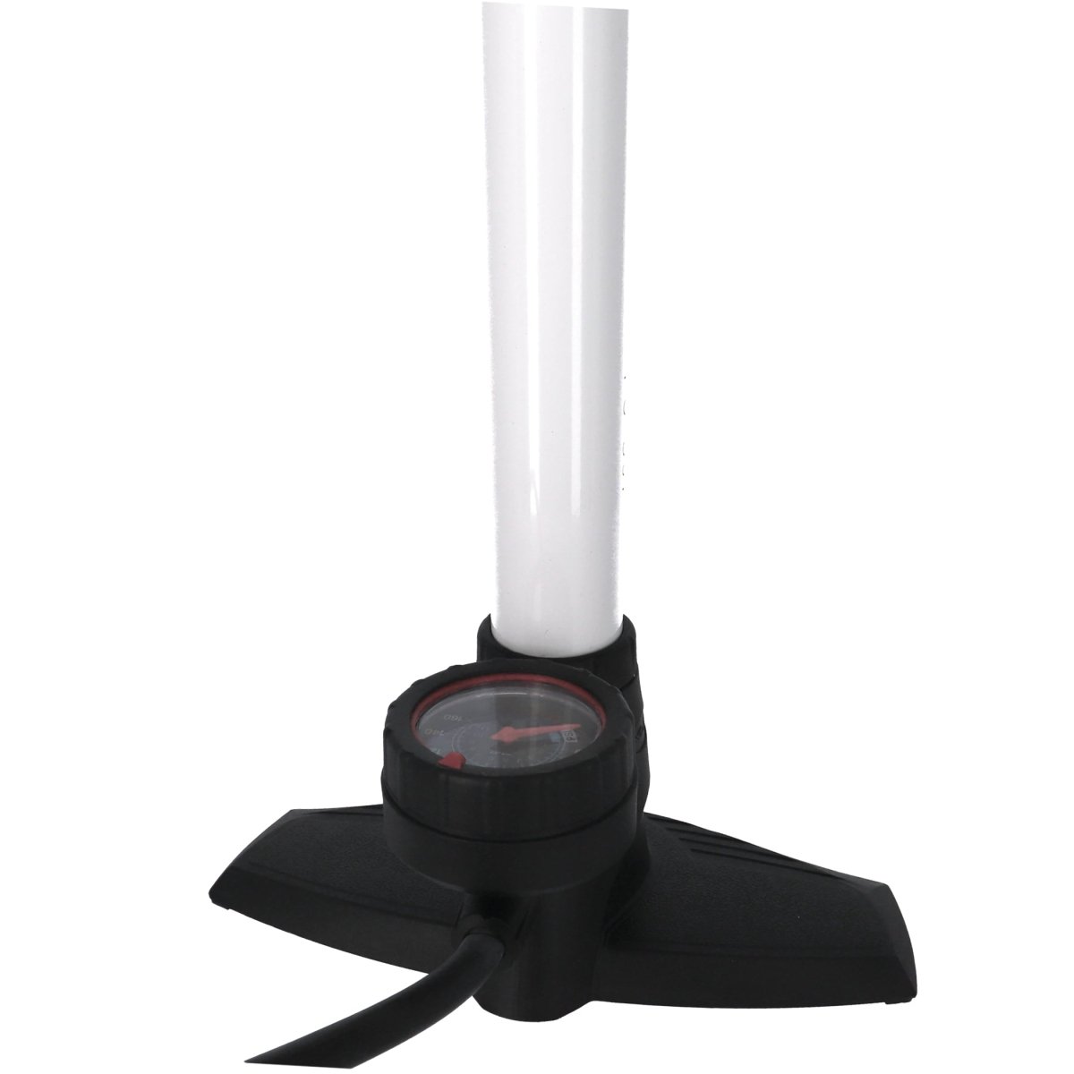 XLC Standpumpe | Dualkopf | Manometer | kompatibel mit Auto - , Sclaverand - & Dunlopventil | weiß - RAAAD.de