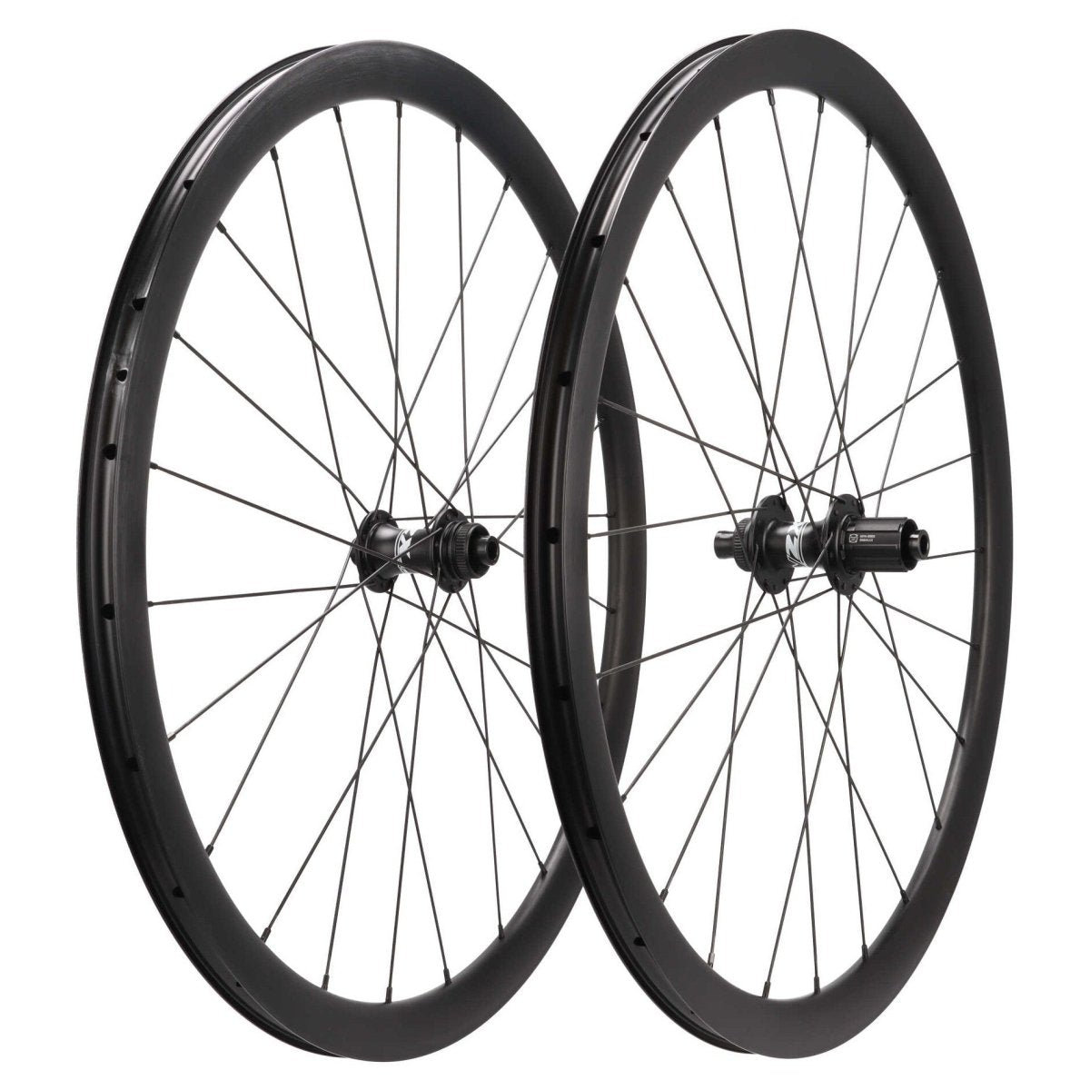 ZZYZX Alu Laufradsatz Disc | 28" Aero | 35 mm Felgenhöhe | Shimano HG Freilauf | Schwarz (B - Ware) - RAAAD.de