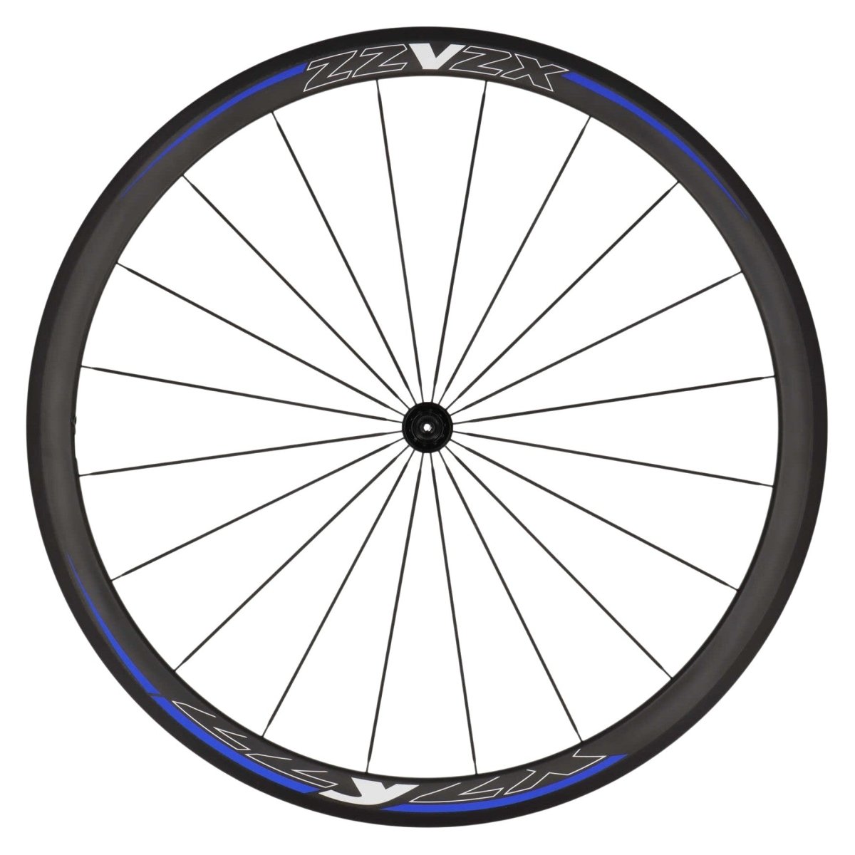 ZZYZX Carbon Laufradsatz Tubular 28" | Felgenbremsen | Shimano HG Freilauf | Schwarz Blau - RAAAD.de