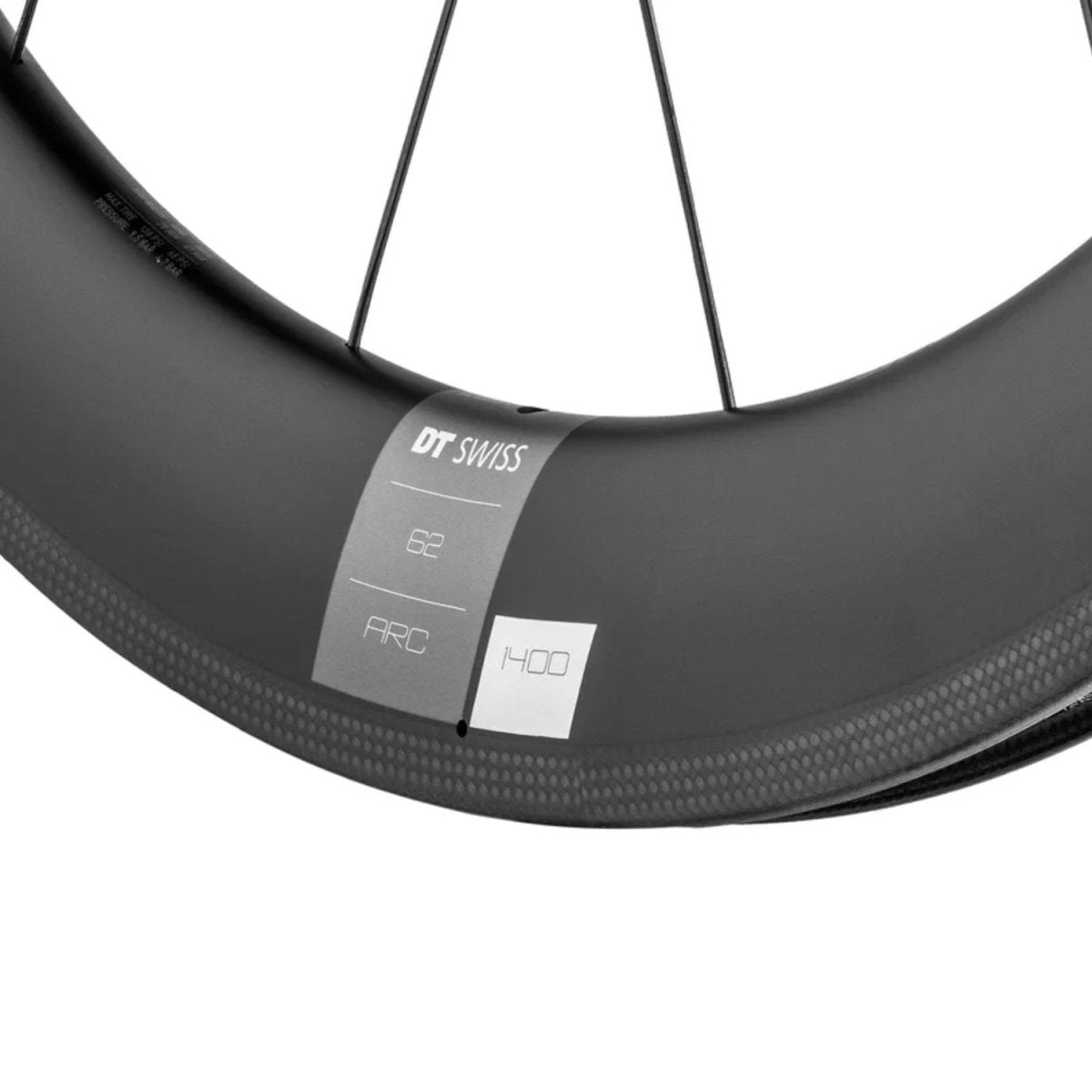 DT Swiss ARC 1400 DICUT 62 Hinterrad Carbon Felgenbremsen - RAAAD.de