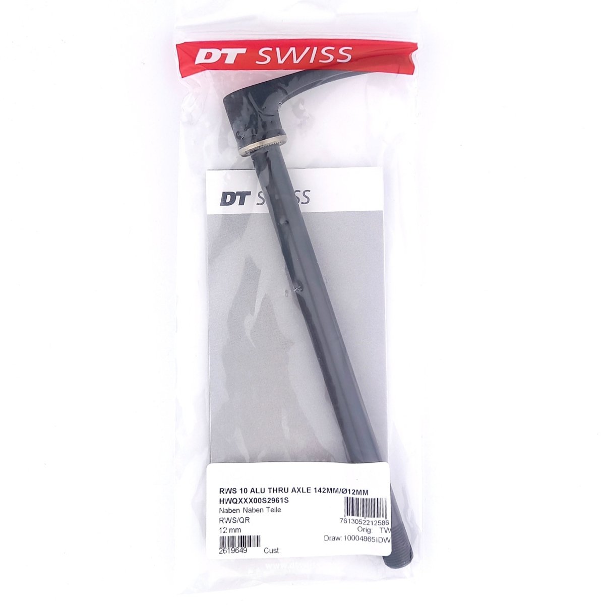 DT Swiss MTB 12x142 mm Steckachse RWS Gewinde 1 mm Länge 167.7mm - RAAAD.de