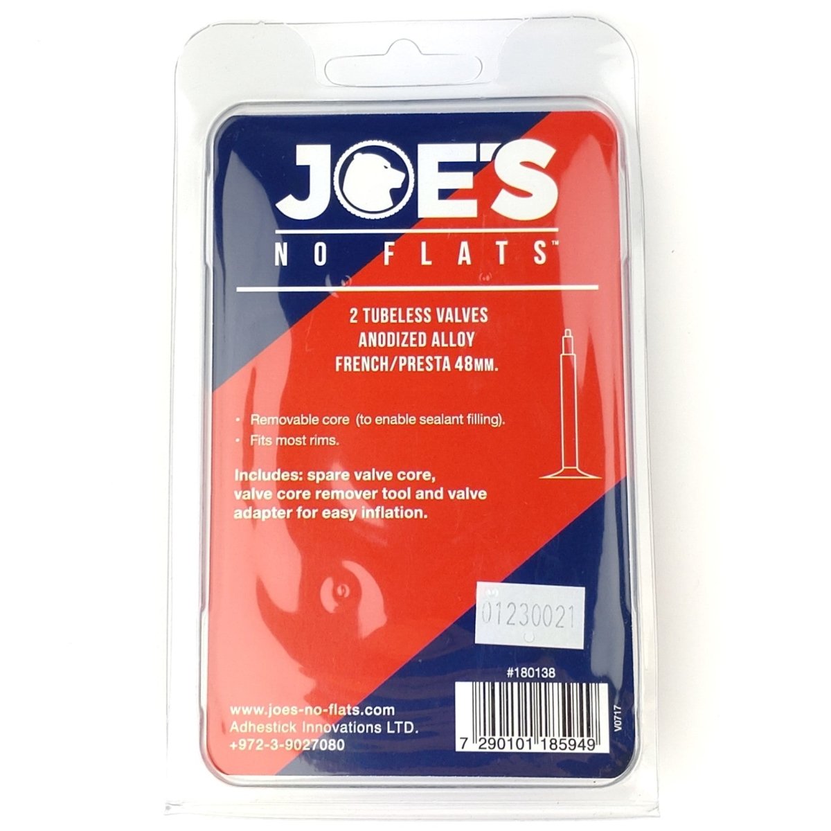 Joe's No Flats Tubeless Alu French/Presta Ventile (2 Stück) - schwarz - RAAAD.de