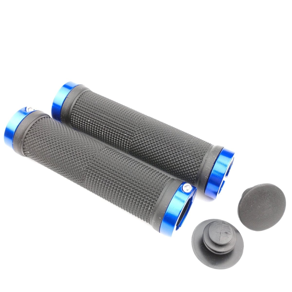 MTB Mountainbike Griffe Lock-on Schraubbar Blau - RAAAD.de