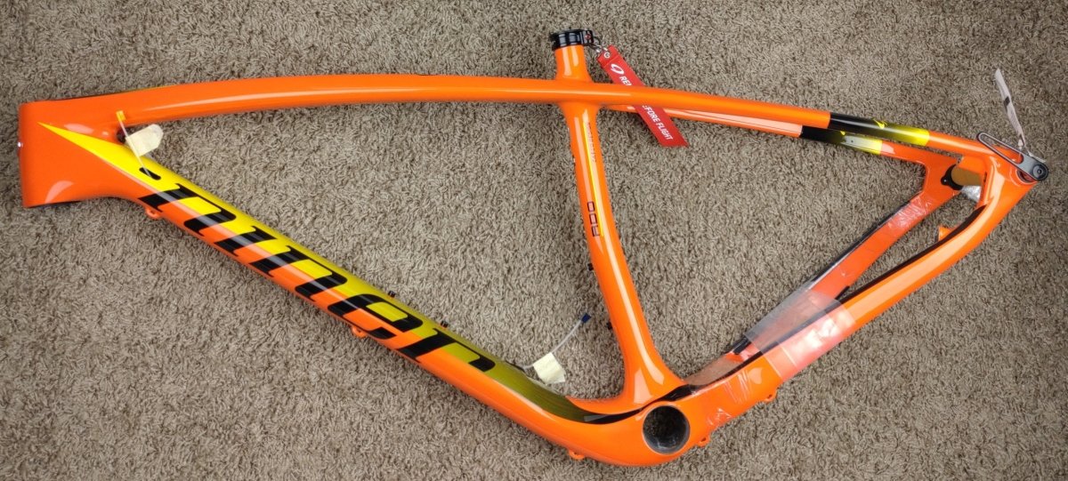 Niner AIR 9 RDO Carbon MTB Rahmen Orange/Gelb (Größe M) - RAAAD.de