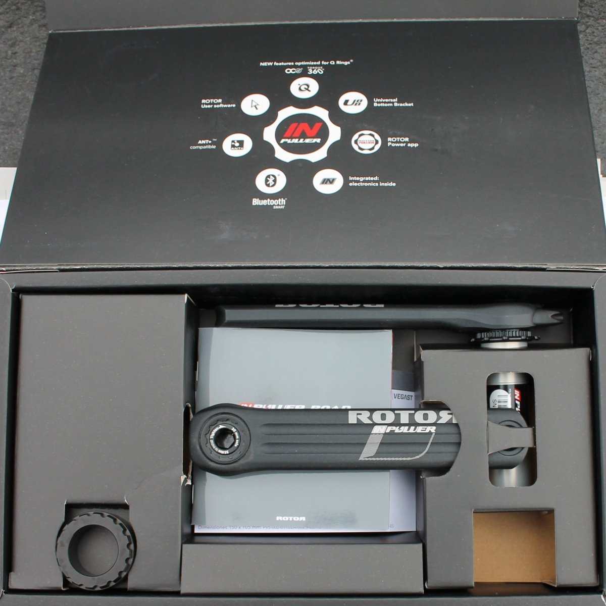 ROTOR INpower DM Powermeter Kurbel Road 172.5mm - RAAAD.de