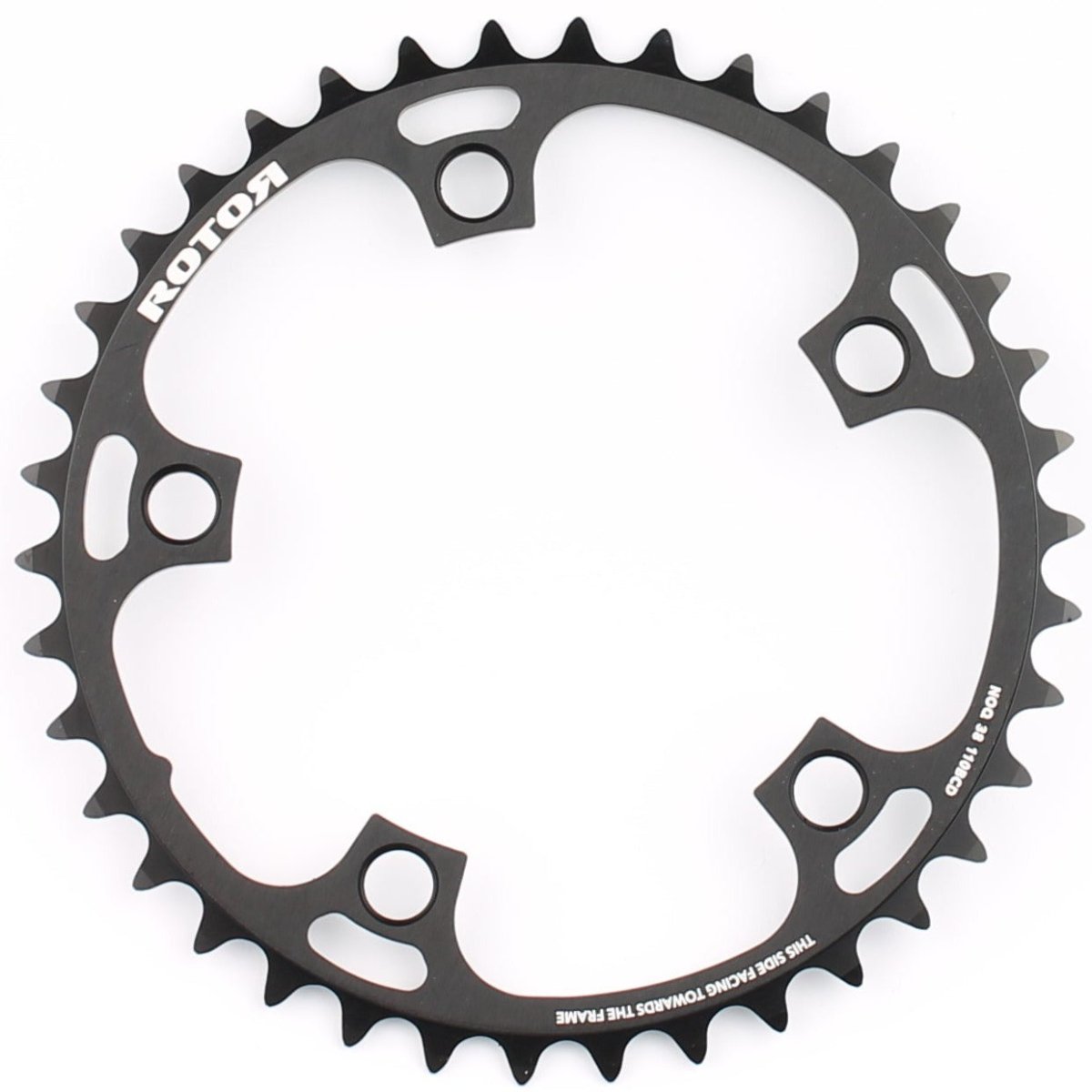 ROTOR Kettenblatt Round noQ 38T innen, 5 - Arm, BCD 110mm - RAAAD.de