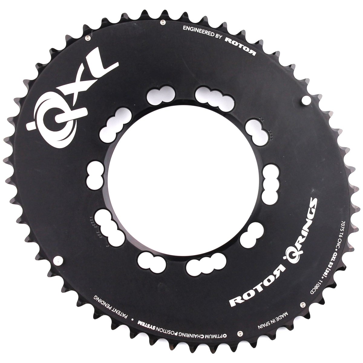 ROTOR Q - XL Aero 53T Kettenblatt, 5 - Arm, BCD 110mm - RAAAD.de