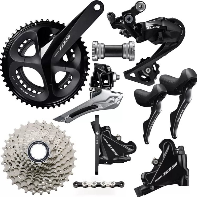 Shimano 105 R7020 Komplettgruppe Scheibenbremsen (2x11-fach) - RAAAD.de