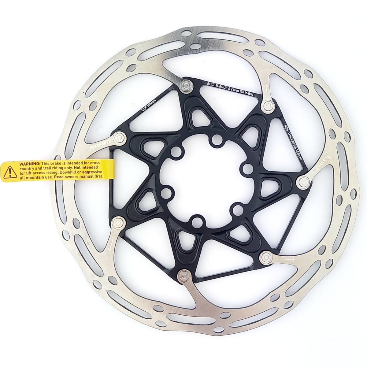 SRAM Bremsscheibe 6-Loch Centerline X Rounded 160 mm - RAAAD.de