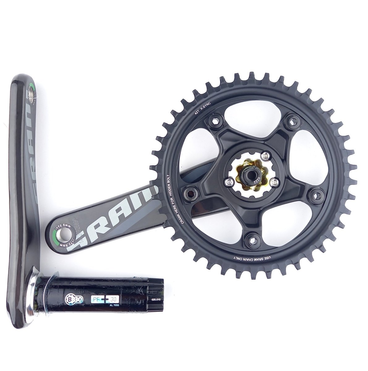 SRAM Force 1 Kurbel BB30 / PF30 Carbon 175 mm 42T (1x11-fach) - RAAAD.de