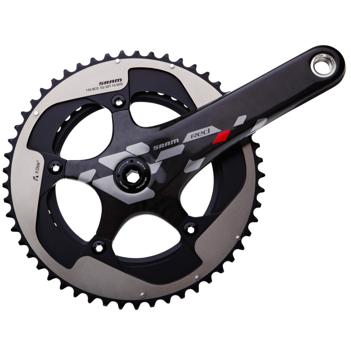 SRAM RED Kurbel BB30 Carbon 39/53 Zähne 177,5 mm Yaw (2x10-fach) - RAAAD.de