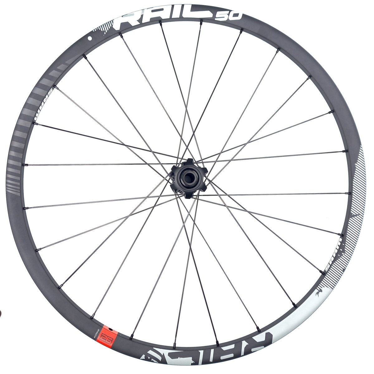 SRAM Vorderrad RAIL 50 26 Zoll Carbon 6-Loch 15x100 mm / 20x100 mm - RAAAD.de