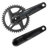 SRAM Rival Kurbel 1x12-fach DUB Wide | 170 mm | Kettenblatt 40 Zähne | Rennrad / Gravel | schwarz