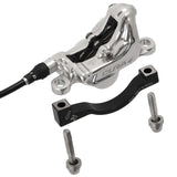 Formula Cura 4 Scheibenbremsen-Set | Carbon Bremshebel | vorne & hinten | 4-Kolben | silber | inkl. Beläge | Leitung 800/2000 mm