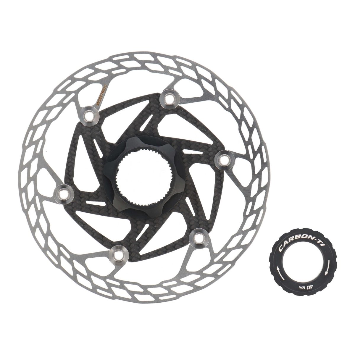 Carbon Ti X - Rotor SteelCarbon 3 Bremsscheibe 160 mm Center Lock (inkl. Lockring) - RAAAD.de