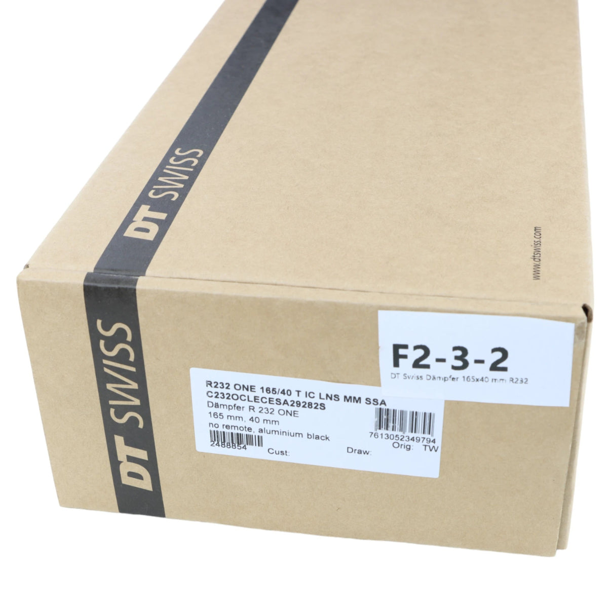 DT Swiss Dämpfer R 232 One 165x40 mm Trunnion Lever - RAAAD.de