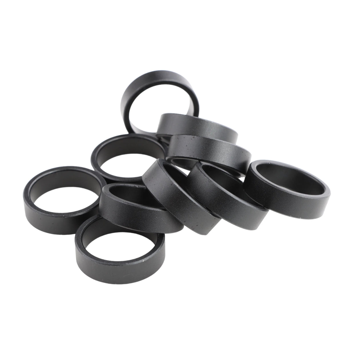 FSA Aluminium Spacer 10 mm Set Standard 1 1/8 Gabelschaft schwarz (10 Stück) - RAAAD.de